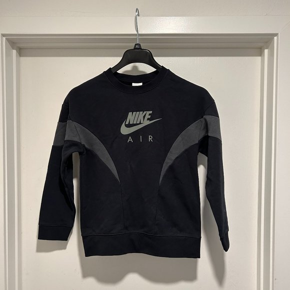 NIKE AIR BLACK SWEAT TOP - Picture 6 of 6